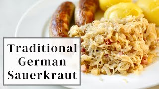 German Sauerkraut Recipe with Bacon [upl. by Yrtneg356]