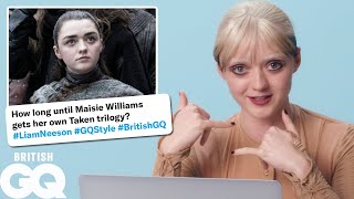 Maisie Williams replies to fans on the internet  British GQ [upl. by Reger]