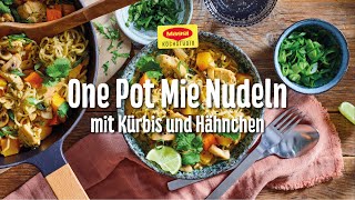 One Pot Mie Nudeln mit Kürbis und Hähnchen [upl. by Maxma]