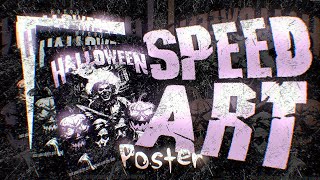 IA DA META E HALLOWEEN  POSTER Ps Touchpsdx Speed Art Comentada 4 [upl. by Adiela]