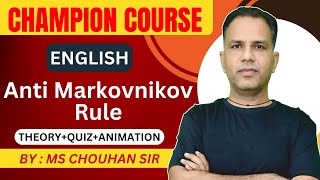 Antimarkovnikovs Rule  Alkene Lecture  7  English  IIT JEE ADVANCED  OC  MS Chouhan Sir [upl. by Airotal]