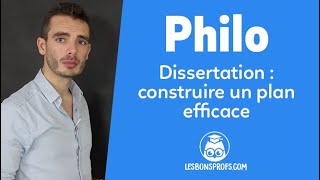 Dissertation  construire un plan efficace  Philosophie  Terminale  Les Bons Profs [upl. by Pazice]