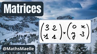 Exemple de calcul dun produit de deux matrices Calcul matriciel Algèbre linéaire [upl. by Orland144]