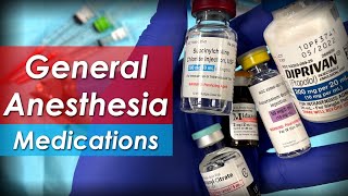 General anesthesia pharmacology  Medications for induction maintenance amp emergence [upl. by Adnoral225]