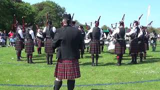 Portlethen amp District Pipe Band at the UK Pipe Band Championships 2024 [upl. by Ycrad837]