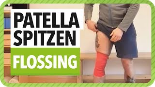 Kniegelenk  Kniescheibe behandeln  Patellaspitzen Flossing Anleitung  Netztherapeuten [upl. by Vala]