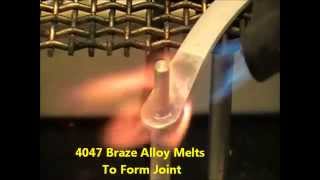 6061 to 6061 Aluminum Brazing Using Superior 20 Flux [upl. by Matelda]