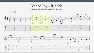 Vance Joy  Riptide Guitar Tabs [upl. by Brigette]