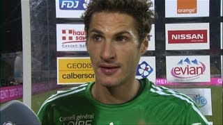 Interview de fin de match  Evian TG FC  AS SaintEtienne 22  201213 [upl. by Chandal]