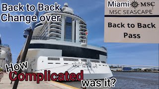 MSC cruises  Back to back change over process [upl. by Kerns343]