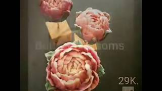 How to make buttercream flowers quotPeonyquot by ButterBlossoms [upl. by Urbannal]