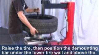 Operating the TC1202 Tire Changer from UnitedProducts [upl. by Eirahcaz39]