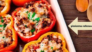 Pimientos Rellenos de Carne al Horno Recetas Keto Faciles 👩‍🍳 [upl. by Enyahs]