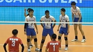 村山豪 駿台学園 vs 東亜学園 春高バレー2017決勝 3amp4セット目 Japan volleyball [upl. by Formenti]