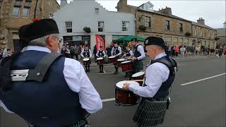 KIRKWALL CITY PIPE BAND ON PARADE BROAD STREET 20 7 2024 [upl. by Adnawak]