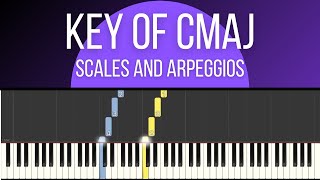 C Major  Scales amp Arpeggios [upl. by Gessner531]