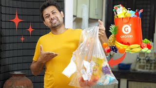 Grofers Review 2022  We tried Grofers 10 minute delivery ⚡  Vlog 34 [upl. by Yenots]