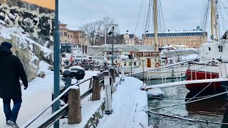 Stockholm Walks Skeppsholmen city harbor Picturesque area in central Stockholm Sweden [upl. by Yecal]