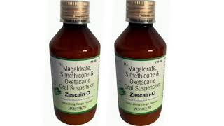 Zescain O Syrup Magaldrate Simethicone amp Oxetacaine Oral Suspension Syrup [upl. by Enailuj]