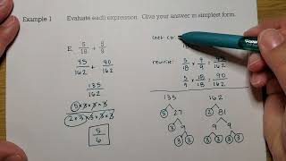 6A  Adding Fractions with Unlike Denominators [upl. by Ahseele]