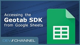 Accessing the SDK from Google Sheets [upl. by Viridissa]