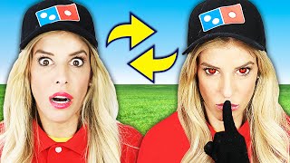 Switching Places with Evil Twin for 24 Hours to Trick Best Friends Rebecca Zamolo [upl. by Shelman954]