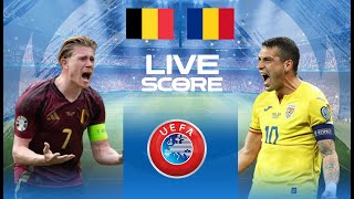 🔴 LIVE SCORE  BELGIUM VS ROMANIA  UEFA EURO 2024 [upl. by Schrick]