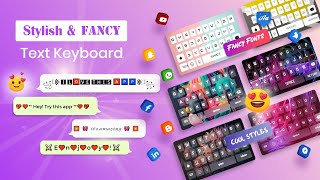 Stylish Keyboard Fonts Themes [upl. by Akcirre]