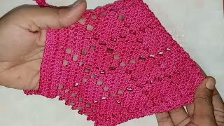 কুশিকাটার গা মাজনী। How to crochet body scrub।।crochet loofa।।কুরুশের গা ঘষা।bath pauf।। [upl. by Nillek]