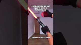 KENDO GRIP TUTORIAL WITH A LIGHTSABER starwars lightsaber tutorial kendo martialarts [upl. by Beattie]