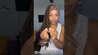 How To Add Cowrie shells to thick locs  Super Easy Process [upl. by Lorianne]