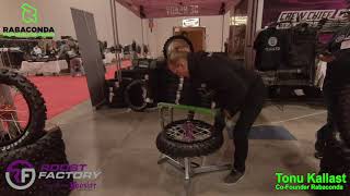 Rabaconda Tire Changer Challenge at the Toronto Motorcycle Show 2019 [upl. by Mattson237]