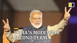 India reacts to reelection of Prime Minister Narendra Modi in 2019 general election [upl. by Onivla592]