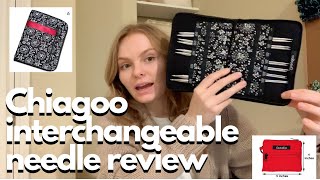 Chiagoo Interchangeable Knitting Needle Review [upl. by Noicpecnoc885]