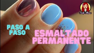 Paso a paso de un esmaltado permanente «ESMALTADO PERMANENTE» [upl. by Zoba243]