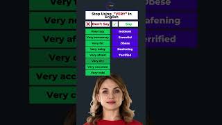 Use advanced English words Instead of VERY 8 englishlesson english learnenglish englishtips [upl. by Madlen]