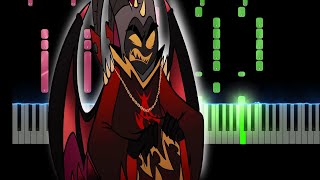 SINNER ADAM SONG  What a Hellhole  Hazbin Hotel Animatic by MilkyyMelodies Piano Tutorial [upl. by Salkin]