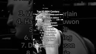 Ranking The Top 10 Centers fyp shorts nba espn basketball [upl. by Annairam]