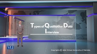 Types of Qualitative Data Interview  Research Methods in Education  EDU407Topic180 [upl. by Vish]