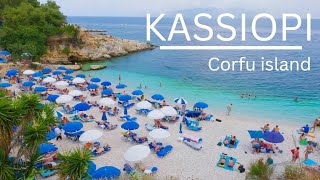 Exploring Kassiopi Resort Beaches Harbour And Castle At Corfu Island 4K  Greece [upl. by Carder817]