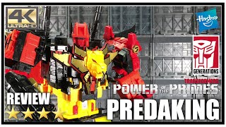 Transformers Power Of The Primes Titan Class PREDAKING Review [upl. by Amerigo92]