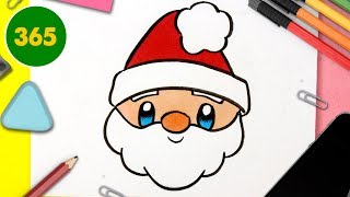 COME DISEGNARE Babbo Natale Kawaii  Speciale Natale [upl. by Kawasaki]