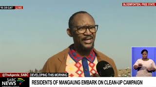 Mangaung residents embark on a cleanup campaign [upl. by Eahsal]