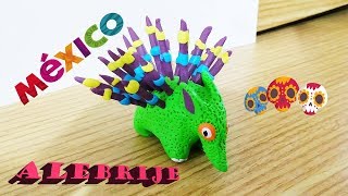 ALEBRIJE de plastilina  clay PUERCO ESPÍN MÉXICO TUTORIAL MiArtePrefiero [upl. by Malinde678]