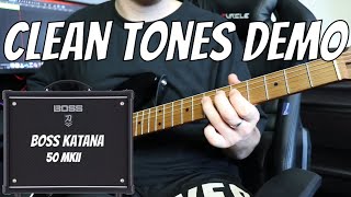 Boss Katan MkII  Clean Tones Demo  Single coils and Humbuckers [upl. by Ayotyal]