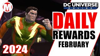 DCUO Daily Rewards February 2024 [upl. by Adelice]