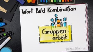 Flipcharts gestalten 814 WortBild Kombination [upl. by Dhumma]