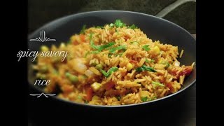 Spicy Savory Rice Recipe  Aussie girl can cook [upl. by Petey125]