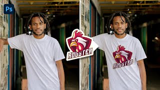 How to Place Logo on Tshirt in Photoshop  Quick Photoshop Tutorial [upl. by Votaw712]