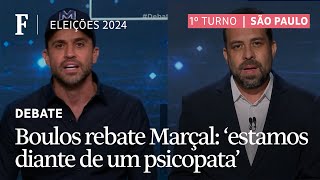 Marçal faz bravata em ataque a Boulos e é chamado de psicopata por deputado do PSOL [upl. by Jewell]